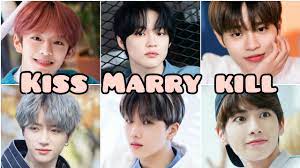 Line @byz7026x bca, btpn & dana. Kiss Marry Kill Kpop Male Idol Edition 01 02 03 04 Line Compilation Kpop Game Youtube