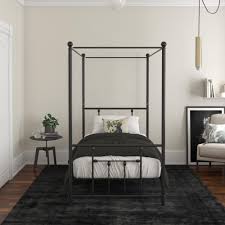 Purchased this beautiful canopy bed for my daughter. Black Gold Canopy Beds You Ll Love In 2021 Wayfair