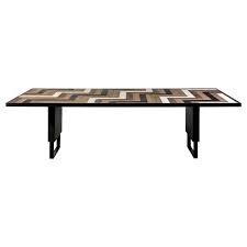 Black White And Oak Domino Dining Table By Larissa Batista In 2020 Modern Dining Room Tables Dining Room Table Dining Table