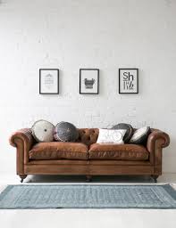 Enfield chairs with leather swing arms and chartreuse green upholstery. Leather Sofa Italian Vintage Leather Sofa