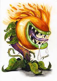 Fire Chomper By Fouad Z On Deviantart Plants Vs Zombies Drawing Plant Zombie Plants Vs Zombies