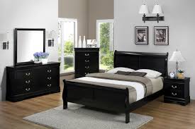 Raymour & flanigan carries bedroom sets for twin, full, queen, king and california king size mattresses. Black Full Sleigh Bedroom Set My Furniture Place