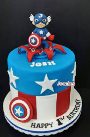 There are different versions of captain america, from the comic books to cartoons to movies. Superb Captain America First Birthday Cake Captain America Birthday Cake First Birthday Cakes 6th Birthday Cakes
