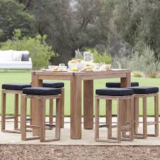 The Tahiti Outdoor Bar Height Dining Set Will Truly Become An Extension Of Your Home Allowing Bar Height Patio Furniture Diy Patio Furniture Outdoor Dining Set
