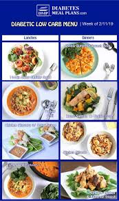 Low Carb Diabetic Meal Plan Menu Week Of 2 11 19 Meal Planning Diabetic Meal Plan Meals