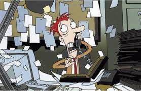 Image result for cartoon business office stressed