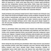 Tindakan ini ibarat menyediakan payung sebelum hujan.mengikut kajian yang dilakukan seseorang itu akan dapat mengekalkan kecergasan dan seterusnya badan akan menjadi sihat melalui. Karangan Gaya Hidup Sihat Pt3 Contoh Terbaik Tajuk