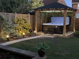 Adding a hot tub enclosure is a must, so you can optimally enjoy having the hydrotherapy sensation in your outdoor space. Hot Tub Shelter Ideas Wooden Gazebos Dunster House