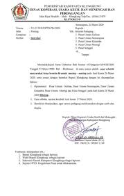 Doc pemerintah kabupaten bekasi sd negeri karang sentosa 03. Surat Himbauan Dari Dinas Koperasi Usaha Kecil Dan Menengah Dan Perdagangan Kabupaten Klungkung Desa Akah