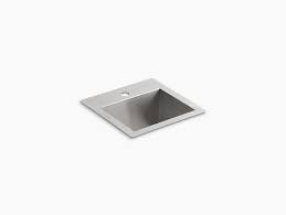 vault bar sink with single faucet hole