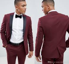White is traditionally bridal and an overwhelmingly white color palette tends. Tuxedos Customs Made Burgundy Men Suits Wedding Groom Tuxedos Jacket Pants Bridegroom Groomsman Suits Best Man Blazer From Prom Dresses2017 78 4 Dhgate Com