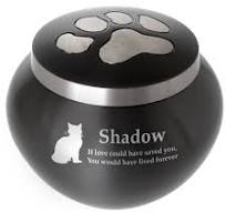 Pet Cremation Urn- Cat Pawprint
