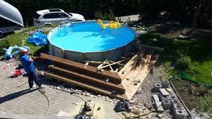 Intex Pool Deck Stairs Getting Up Deck Stairs Pool Deck Pool