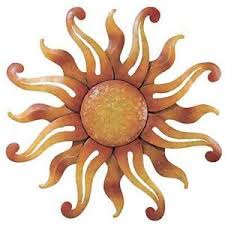 Desert Sun Wall Art Decor Metal Sunburst Southwest Sculpture Indoor Outdoor 34 Outdoor Metal Wall Art Metal Sun Wall Art Sun Wall Decor