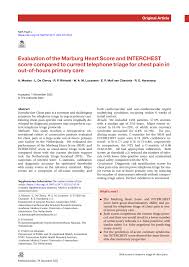 Image result for INTERCHEST Chest Pain Rule