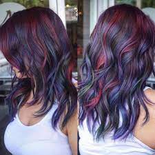 20 Ways To Wear Violet Hair Blue Hair Highlights Hair Styles Purple Hair Highlights