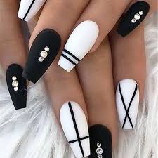 Uñas acrílicas echas completamente con acrílico negro sin. Https Xn Parauas 8za Org Unas Acrilicas Negro Mate