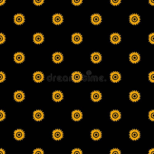 The background design elements are bright watercolor smudges and brushstrokes that stand out. Flower Pattern On Black Background Seamless Floral Design Black Yellow Aesthetic Great For Fabric Scrapbooking And Stock Vector Illustration Of Folk Pattern 173315509