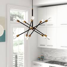 Foundstone Everett 10 Light Unique Modern Linear Chandelier Reviews Wayfair
