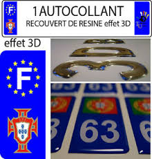 Avec ces autocollants, ceux qui aiment embellir leur moyen de transport pourront enjoliver à leur guise leur. 1 Sticker Autocollant Portugal Fpf Foot Plaque Immatriculation Auto 3d En Resine Ebay