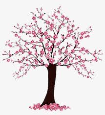Outline the undetailed shapes of blossom and the branch. Simple Cherry Blossom Tree Drawing 1024x1024 Png Download Pngkit