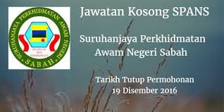 Setiap yang bermula ada akhirnya. Suruhanjaya Perkhidmatan Awam Negeri Sabah Jawatan Kosong Spans19 Disember 2016 Suruhanjaya Perkhidmatan Awam Negeri Sabah Spans Mencari Calon Calon Yang Ses