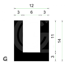 In addition, explore hundreds of other calculators. Rubber U Profile Inside Size 6 Mm Height 14 Mm Thickness 3 Mm