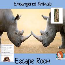 Endangered Animals Escape Room Game Endangered Animals Teaching Resources Primary Student Teaching Gifts
