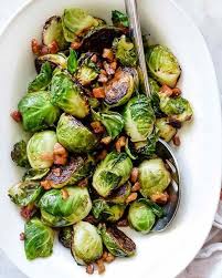 This veggie side dish is sweet, smoky, tangy, and spicy. Maple Balsamic Glazed Roasted Brussels Sprouts With Pancetta By Foodiecrush Quick Easy Recipe The Feedfeed