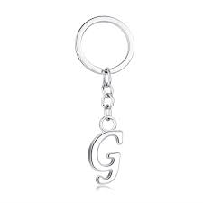 Download stock pictures of g on depositphotos ✓ photo stock for commercial. Axmerdal Stylish Letter G Simple Alphabet Key Ring Creative Design Keychain Durable Metal Alloy Silver Plated Polished Buy Online In Angola At Desertcart 196956936
