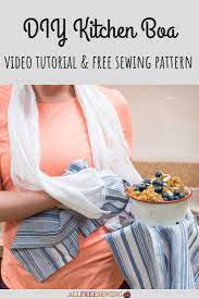 Diy Kitchen Towel Boa Beginner Sewing Projects Easy Sewing Projects For Beginners Diy Sewing
