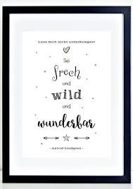 Kinderzimmerbild Frech Wild Wunderbar A4 Spruch Kinderzimmerbilder Babyzimmer Kunst Kindergartenbilder