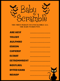 Personalized Gifts Halloween Baby Shower Games