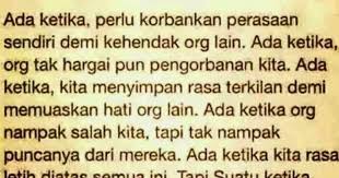 Ia tidak mendapatkan apapun dari sifat buruknya itu. Salah Orang Nampak Salah Sendiri