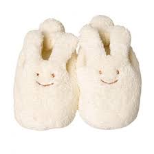 Little Bunny Slippers Ivory Baby Slippers French Baby Clothes Modern Baby Clothes