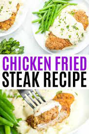 Of paprika, and 3/4 cup of buttermilk. Chicken Fried Steak Is Classic Comfort Food Start With Tender Cube Steak Fry Until Golden And Smother With Crea Steak Fries Chicken Fried Steak Beef Recipes