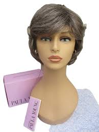 NEW Paula Young Wig Beth Silver Gray Mid Length Layered Shag sz A Average  (27A)