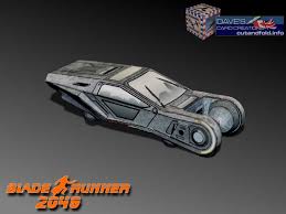This is probably a very inaccurate reproduction of the spinner from the movie. Blade Runner 2049 Spinner Paper Model By Dave Winfield Dave S Card Creations C Www Cutandfold Info Artofit