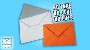 Get a paper that's about twice as large as your desired envelope size. How To Make A Paper Envelope Without Tape Glue Scissors Full Hd Youtube