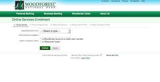 Woodforest Bank Sign Up Register For Online Woodforest Com Signup Verify Identity Signs