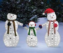 Christmas deer decor reindeer holiday decoration indoor. Winter Wonder Lane Light Up Led Snowman Family 3 Piece Set Big Lots Outdoor Christmas Decorations Outdoor Christmas Snowman