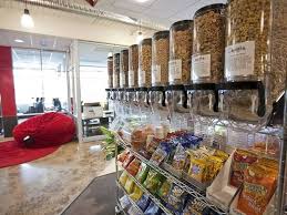 Perks For Employees And How Google Changed The Way We Work While Office Snacks Healthy Office Snacks Snack Display