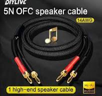 Kabel głośnikowy HIFI klasy 5N o wysokiej czystości, główne i dodatkowe  głośniki, wzmacniacz mocy surround, komputerowy kabel audio - AliExpress