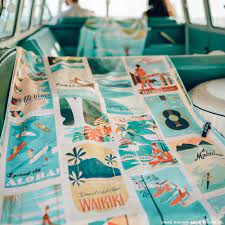 Maybe you would like to learn more about one of these? Surfer Towel Destination Retro Hawaii Style Beach Towel Nick Kuchar Art Design Co