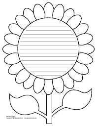 Education World Flower Shapebook Lined Template Education World Flower Shapebook L Spring Writing Paper Writing Paper Template Flower Templates Printable
