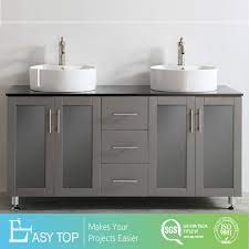 Alya bath norwalk collection 60 inch double bathroom vanity is built with solid wood construction, and offers a lifetime reliability. China Double Vanity With White Vessel Sink Popular Solid Wood Double Sink Bathroom Vanity Cabinet For Luxury Hotel China Mirrors Vanity Luxury Bathroom Vanity