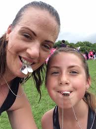 My youngest daughter with Denny, 22.6, her fastest time yet!