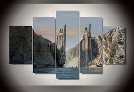 Feast for the tuatha 6. Der Herr Der Ringe Die Argonath Tore The Lord Of The Rings The Argonath Gates 5 Stuck Leinwand Bilder Bedrucken Wandbilder Hd Drucke Kunst Poster Rahmen Leinwand De Shop