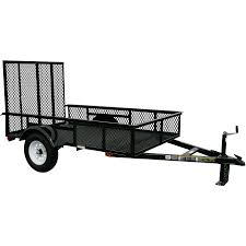 Carry On Trailer 5 Ft X 8 Ft Wire Mesh Utility Trailer With Ramp Gate Lowes Com Utility Trailer Carry On Trailer Trailer