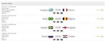 The 2018 fifa world cup final was a football match that took place on 15 july 2018 to determine the winners of the 2018 fifa world cup.it was the final of the 21st fifa world cup, a quadrennial tournament contested by the men's national teams of the member associations of fifa. Fifa World Cup 2018 Quarter Finals Schedule Teams Live Streaming And More